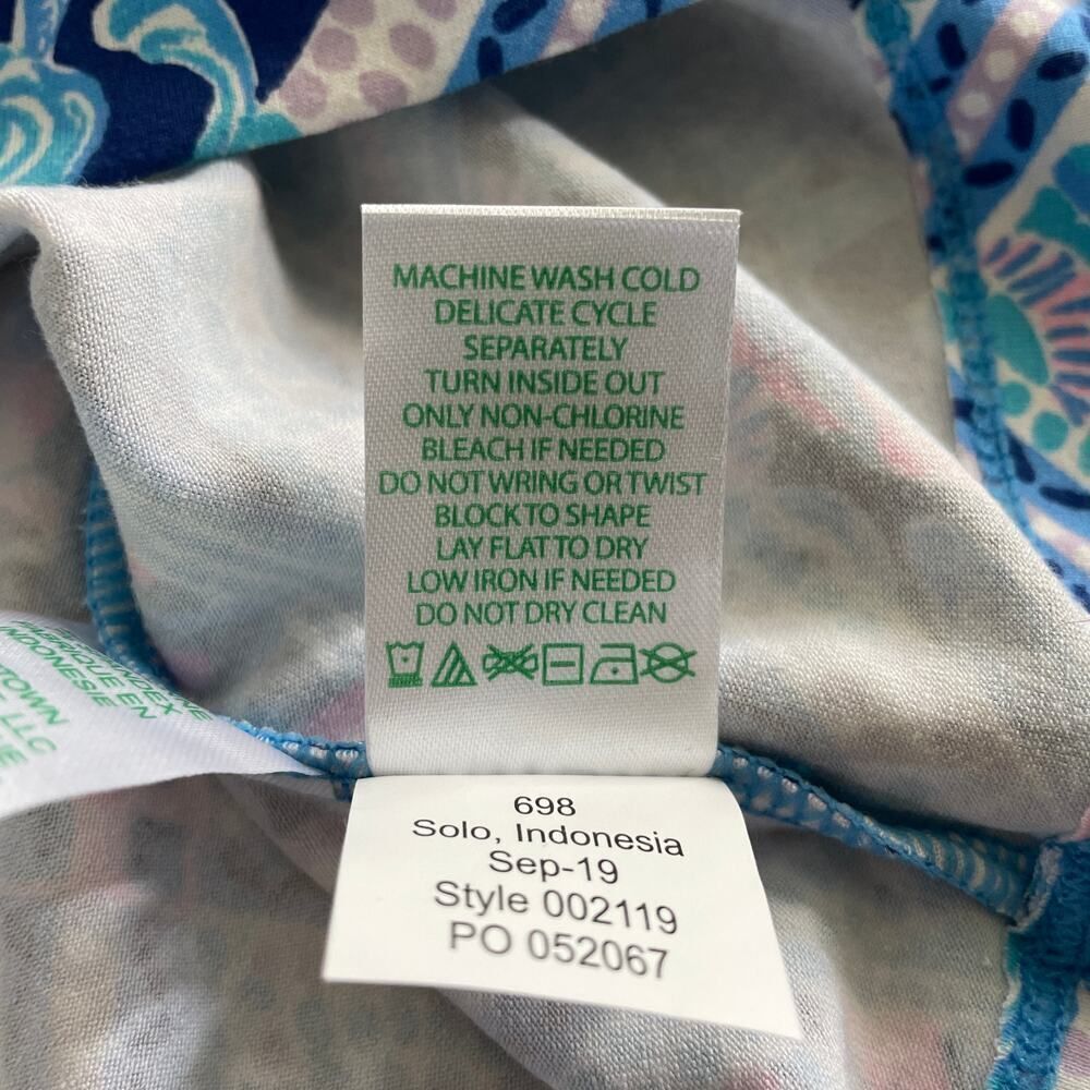 NWT Lilly Pulitzer UPF 50+ Sophie Dress Zanzibar Blue - Size: XS - Picture 9 of 9